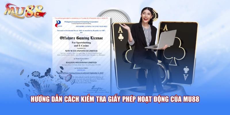 Hướng dẫn cách kiểm tra giấy phép hoạt động của MU88