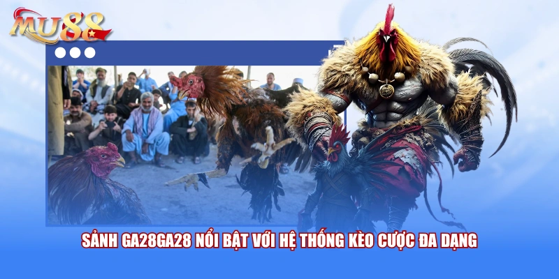 Sảnh GA28GA28 nổi bật với hệ thống kèo cược đa dạng